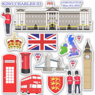 United Kingdom Souvenir Contour Sticker