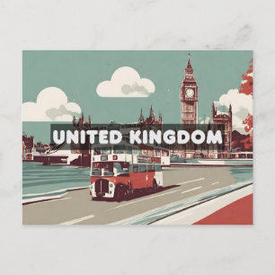 United Kingdom Travel London Postcard Postkarte