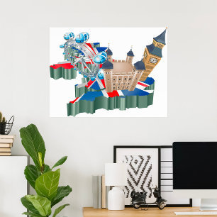 United Kingdom Travel Poster