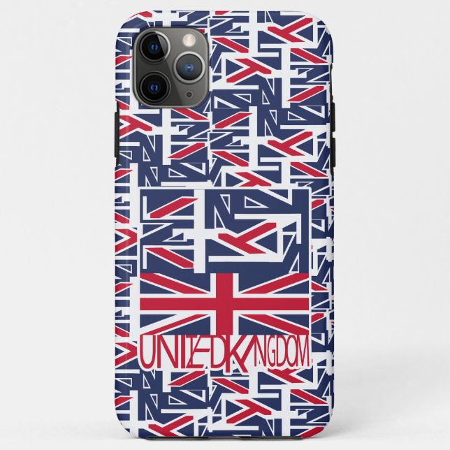 United Kingdom UK flag BY MASANSER PIXELAT Case-Mate iPhone Hülle (Rückseite)