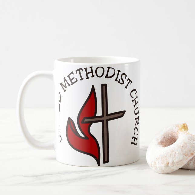 United Methodics Church Kaffeetasse (Mit Donut)