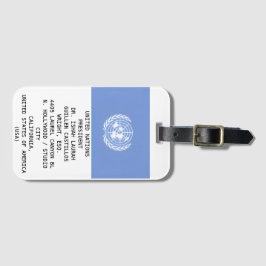 UNITED NATIONS GEPÄCKANHÄNGER