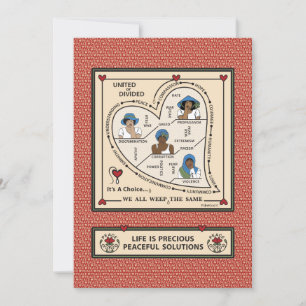 United or dividiert_b_flat Card 5"x7" Ankündigung