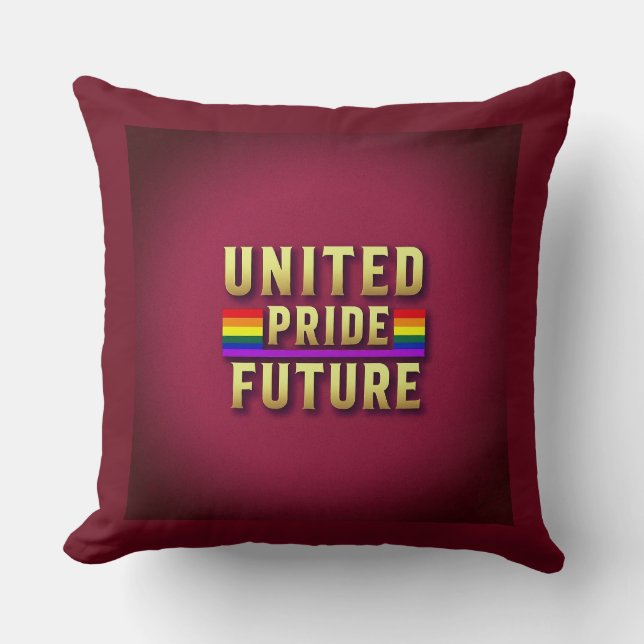 United Pride Future Throw Kissen (Vorderseite)