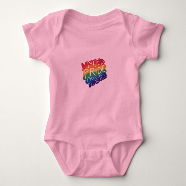 United Pride Proud Future Baby Strampler (Vorderseite)