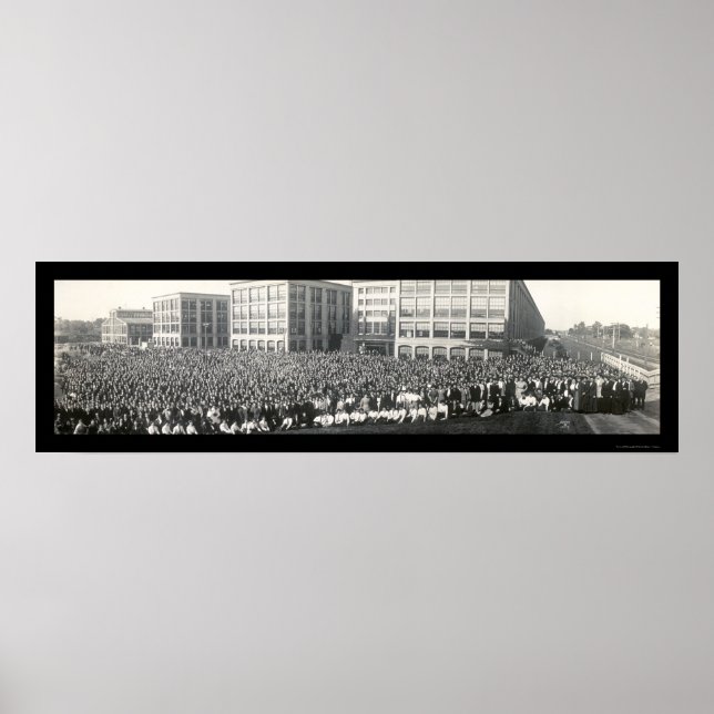 United Shoe Beverly MA Foto 1911 Poster (Vorne)