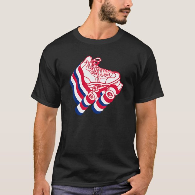 United Skate America Roller Skaten T-Shirt (Vorderseite)