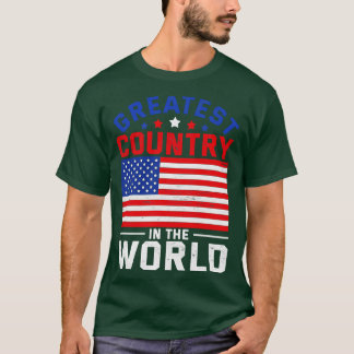 United Staaten America Patriotic USA Lover US Flag T-Shirt