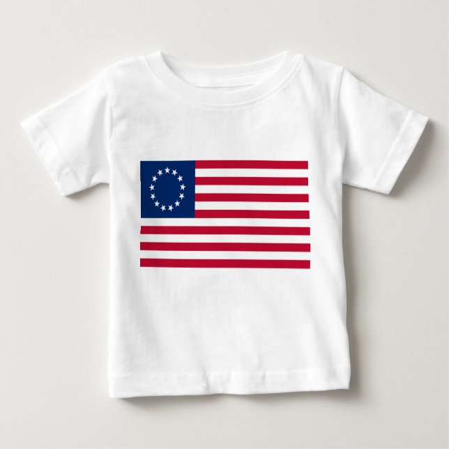 United Staaten Betsy Ross Flag Baby T-shirt (Vorderseite)