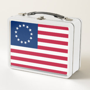 United Staaten Betsy Ross Flag Metall Brotdose