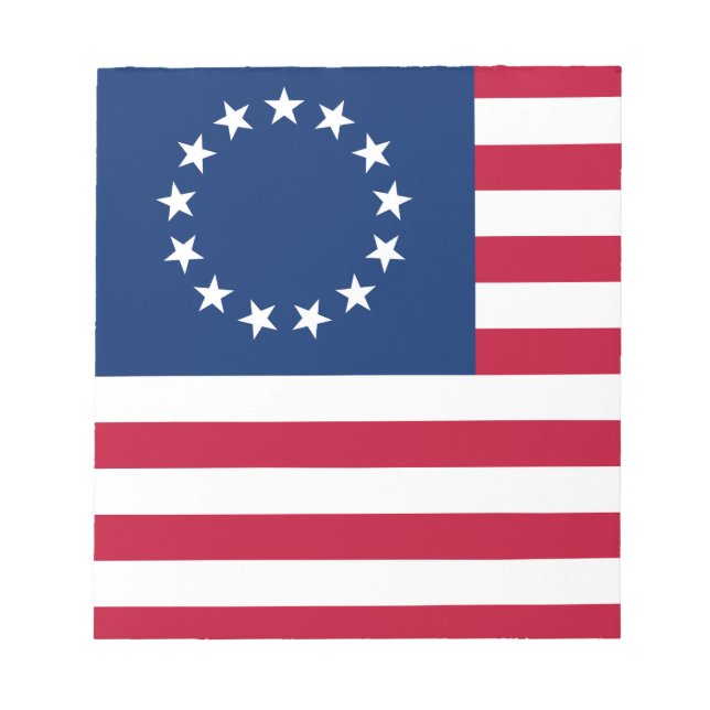 United Staaten Betsy Ross Flag Notizblock (Vorderseite)