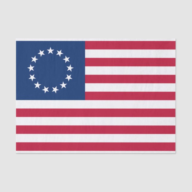 United Staaten Betsy Ross Flag Seidenpapier (Vorderseite)