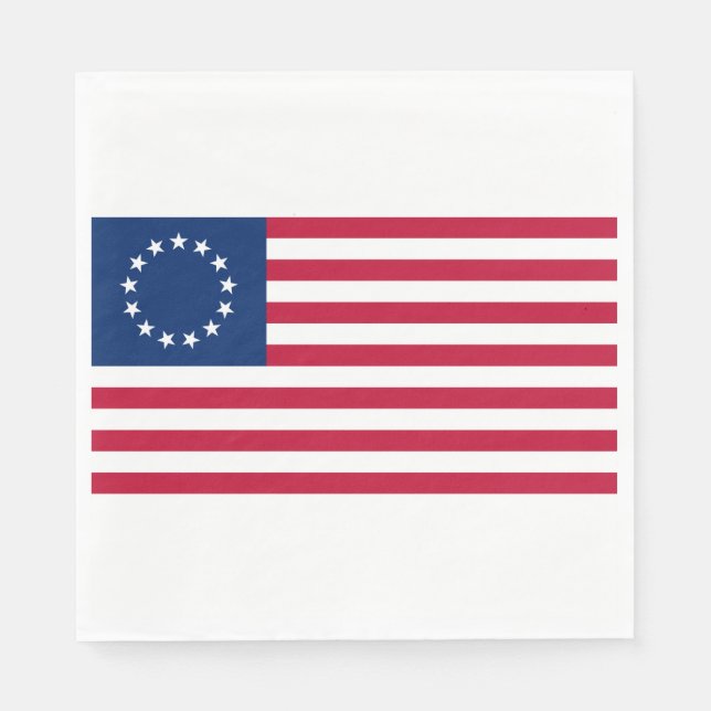 United Staaten Betsy Ross Flag Serviette (Vorderseite)