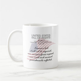 United Staaten Bill of Rights. Achte Änderung Kaffeetasse