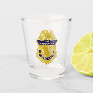United Staaten Border Patrol Abzeichen Immigration Schnapsglas