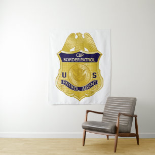 United Staaten Border Patrol Abzeichen Immigration Wandteppich
