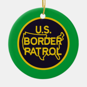 United Staaten Border Patrol Keramik Ornament