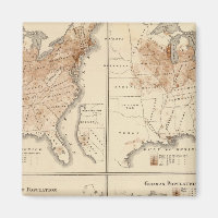 United Staaten Census maps, 1870