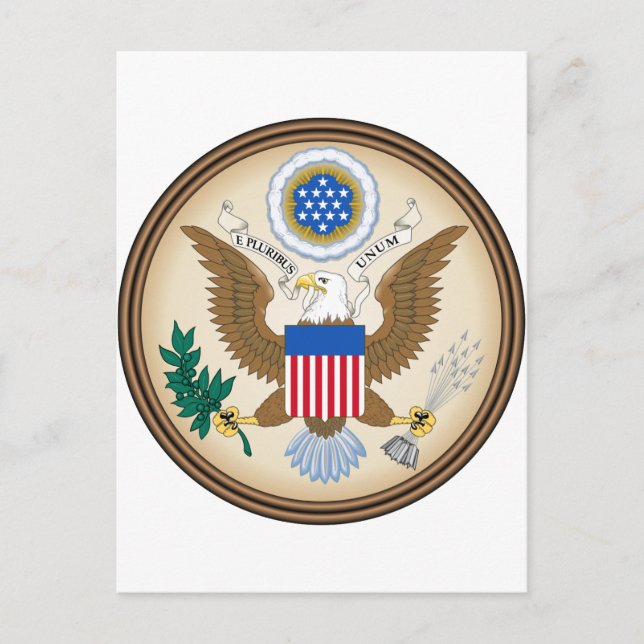 United Staaten Coat of arms US Postkarte (Vorderseite)