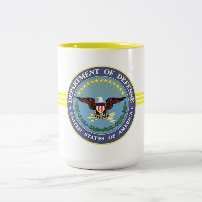 United Staaten Department of Defense Zweifarbige Tasse (Mittel)