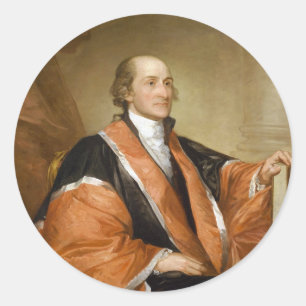 United Staaten First Suprecourt Justice John Jay Runder Aufkleber