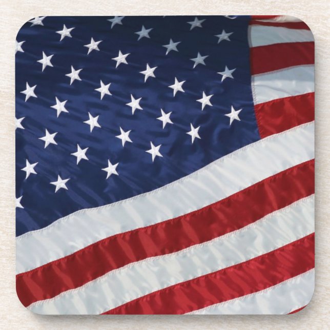 United Staaten Flag Cork Untersetzer Set (Vorderseite)