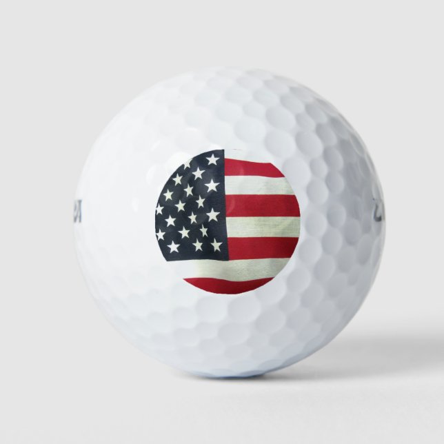 United Staaten Flag Golf Balls Golfball (Vorderseite)