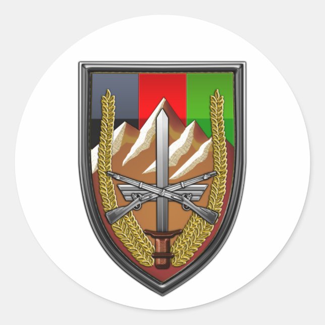 United Staaten Forces Afghanistan Runder Aufkleber (Vorderseite)