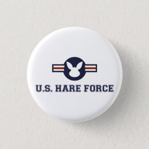 United Staaten Hare Air Force Bunny Button