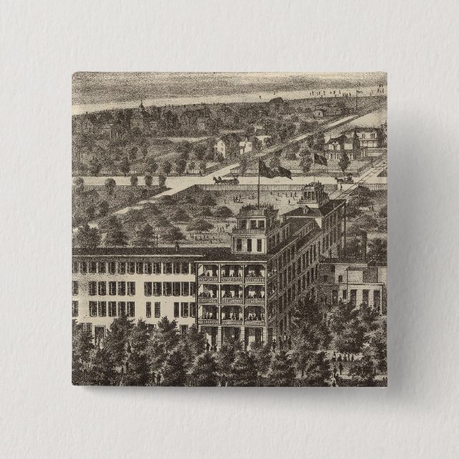 United Staaten Hotel, Atlantic City, NJ Button (Vorderseite)