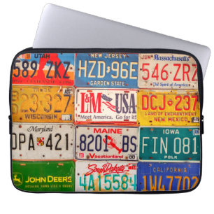 United Staaten License Teller Art America Laptopschutzhülle