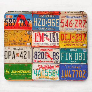 United Staaten License Teller Art America Mousepad