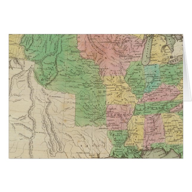 United Staaten Map 2 (Vorderseite (Horizontal))