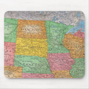United Staaten Map 3 Mousepad
