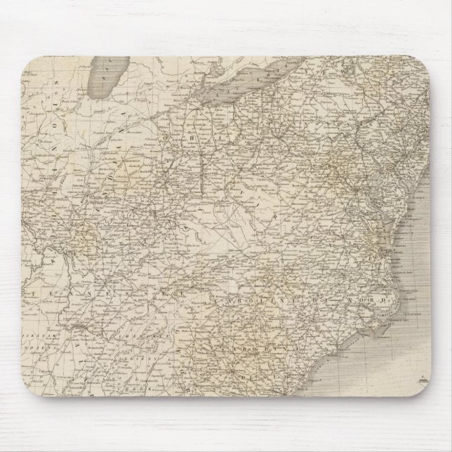 United Staaten Map mit den Siedlungen Mousepad (Vorne)