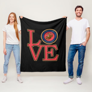 United Staaten Marine Corps Liebe Fleecedecke