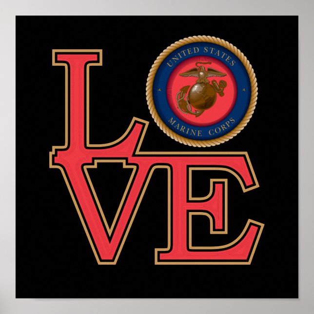 United Staaten Marine Corps Liebe Poster (Vorne)