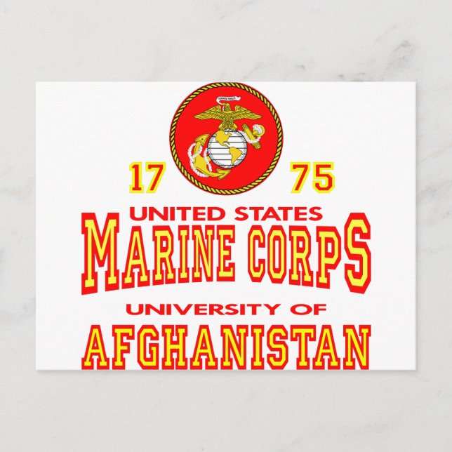 United Staaten Marine Corps University Afghanistan Postkarte (Vorderseite)