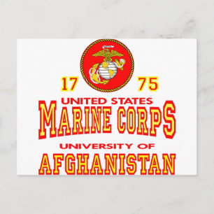 United Staaten Marine Corps University Afghanistan Postkarte