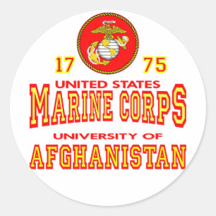 United Staaten Marine Corps University Afghanistan Runder Aufkleber