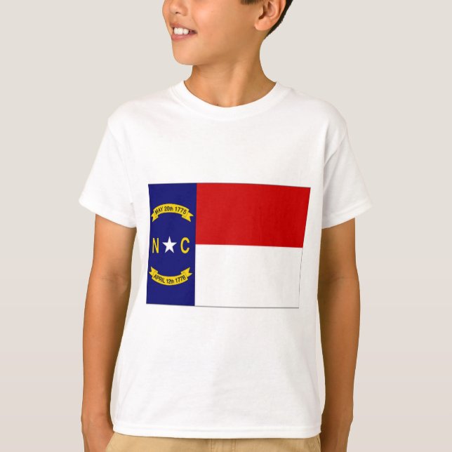 United Staaten North Carolina Flag T-Shirt (Vorderseite)