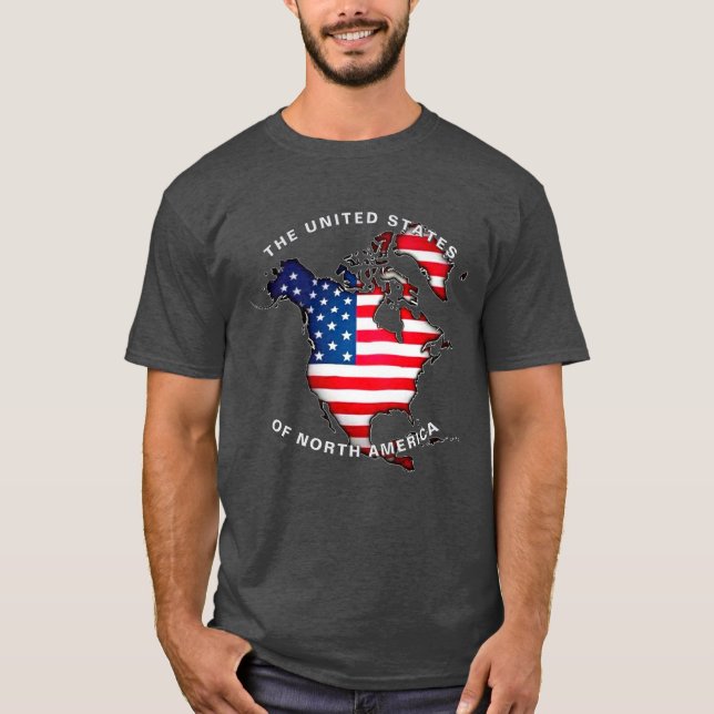United Staaten of North America Custom Text T - Sh T-Shirt (Vorderseite)