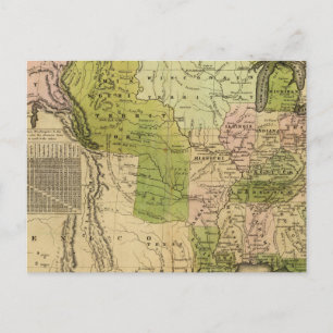 United Staaten Olney Map Postkarte