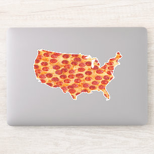 United Staaten Pizza Map Sticker