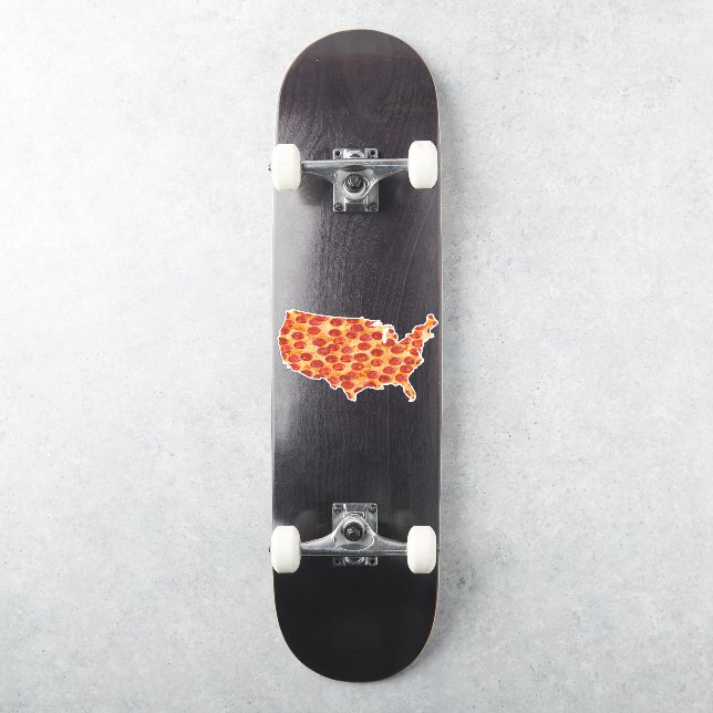 United Staaten Pizza Map Sticker (Skateboard)