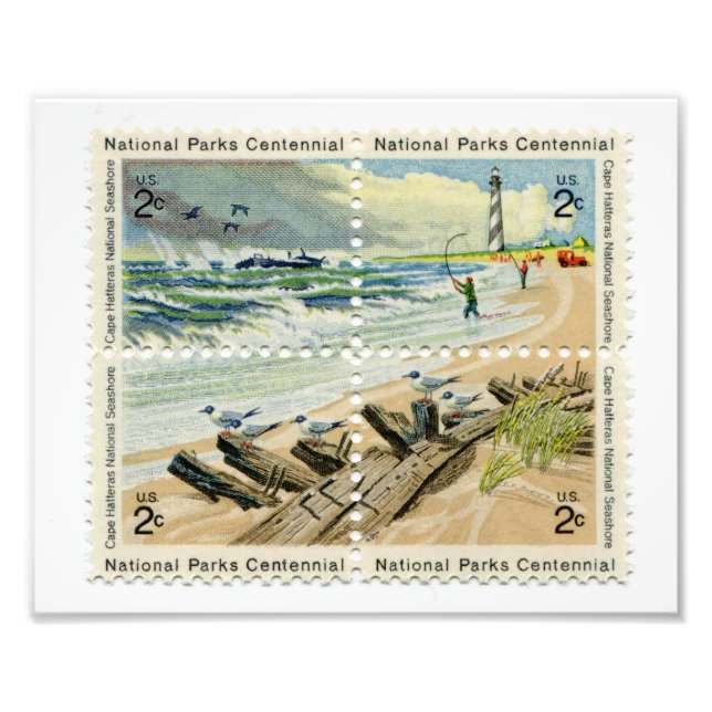 United Staaten Postage Briefmarke Foto Print (Vorne)