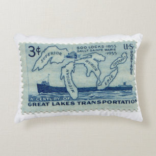 United Staaten Postage Briefmarke Throw Kissen