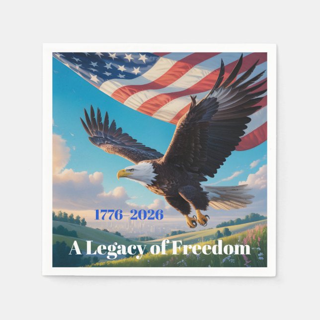 United Staaten Semiquincentennial Standard Cocktai Serviette (Vorderseite)