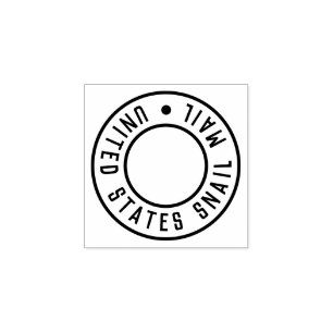 "United Staaten Snail Mail" Rubber-Briefmarke Gummistempel
