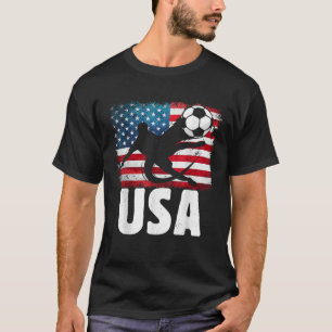 United Staaten Soccer Player Flag Jersey USA Footb T-Shirt